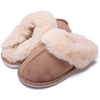 Cozy Women's Slip-On Moccasins With Non-Slip Platform - Ideal For Winter Home Comfort In Soft Plush Fleece Warm House Slippers Women Shoes